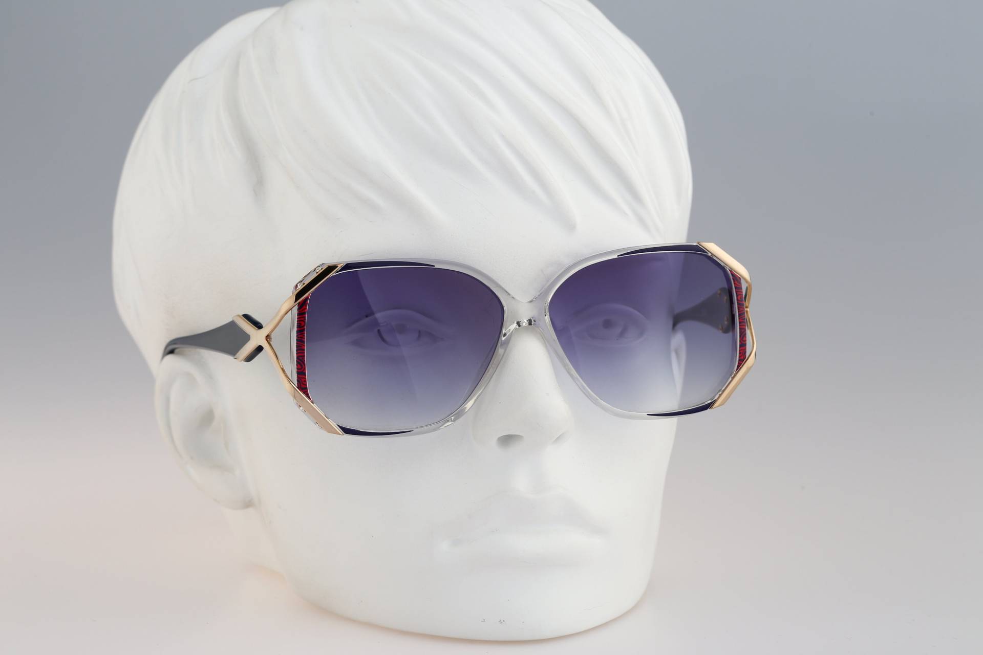 Silhouette M 1762 25 C 1918, Vintage 80Er Jahre Klare Oversized Hexagon Sonnenbrille Damen, Nos von CarettaVintageCo