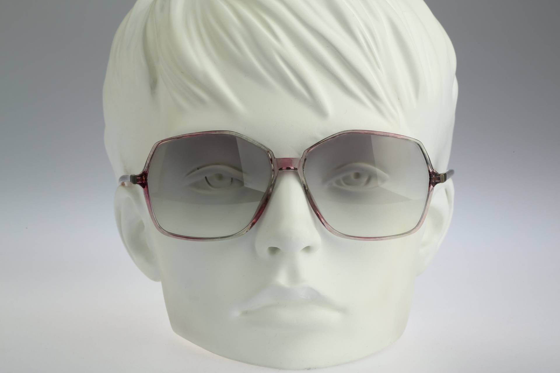 Silhouette M 1766, Vintage 80Er Jahre Getönte Graue Linsen Klar Oversized Hexagon Sonnenbrille Damen, Nos von CarettaVintageCo