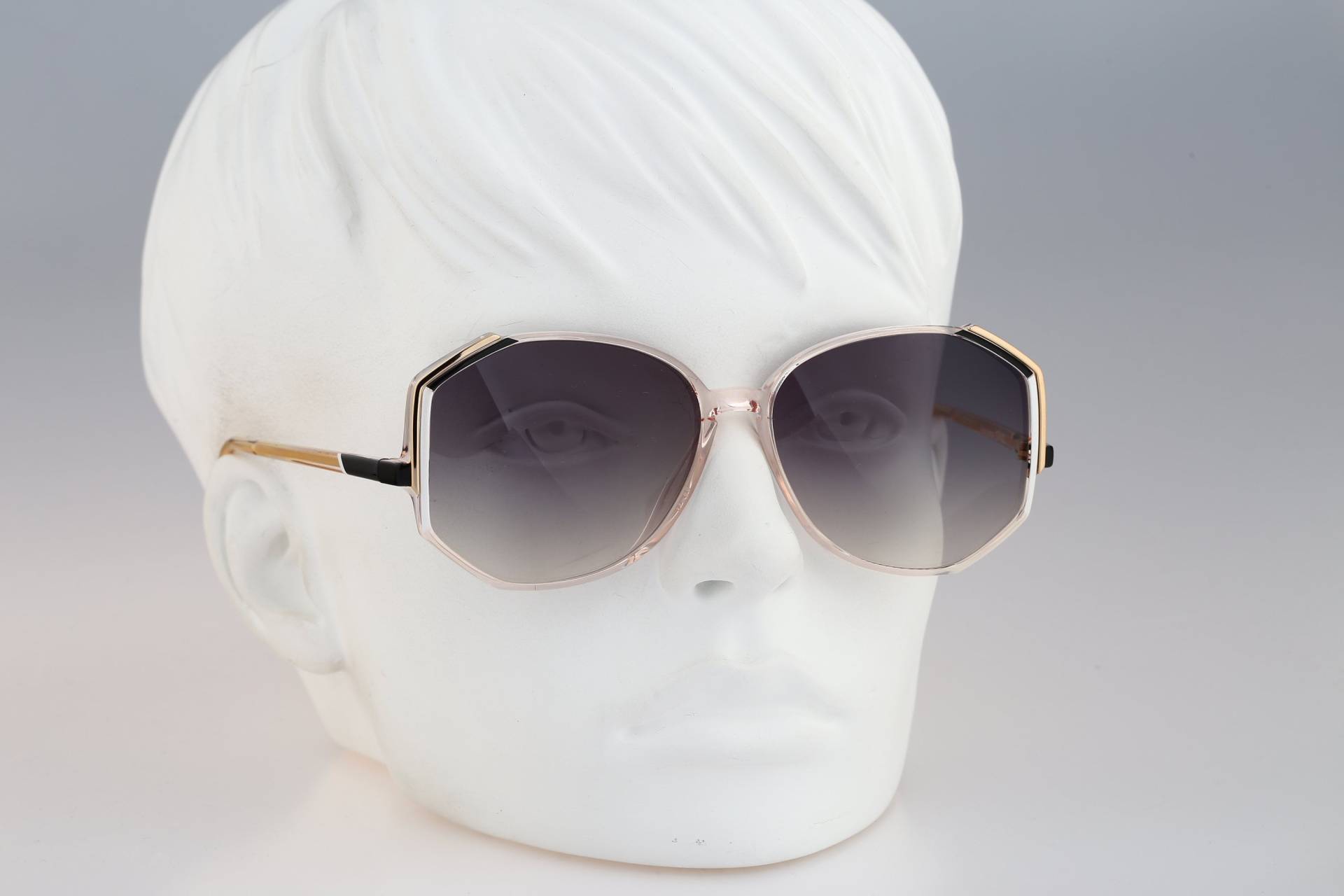 Silhouette M 1768 20 C 2118, Vintage 80Er Oversized Klare Hexagon Sonnenbrille Damen, Nos von CarettaVintageCo