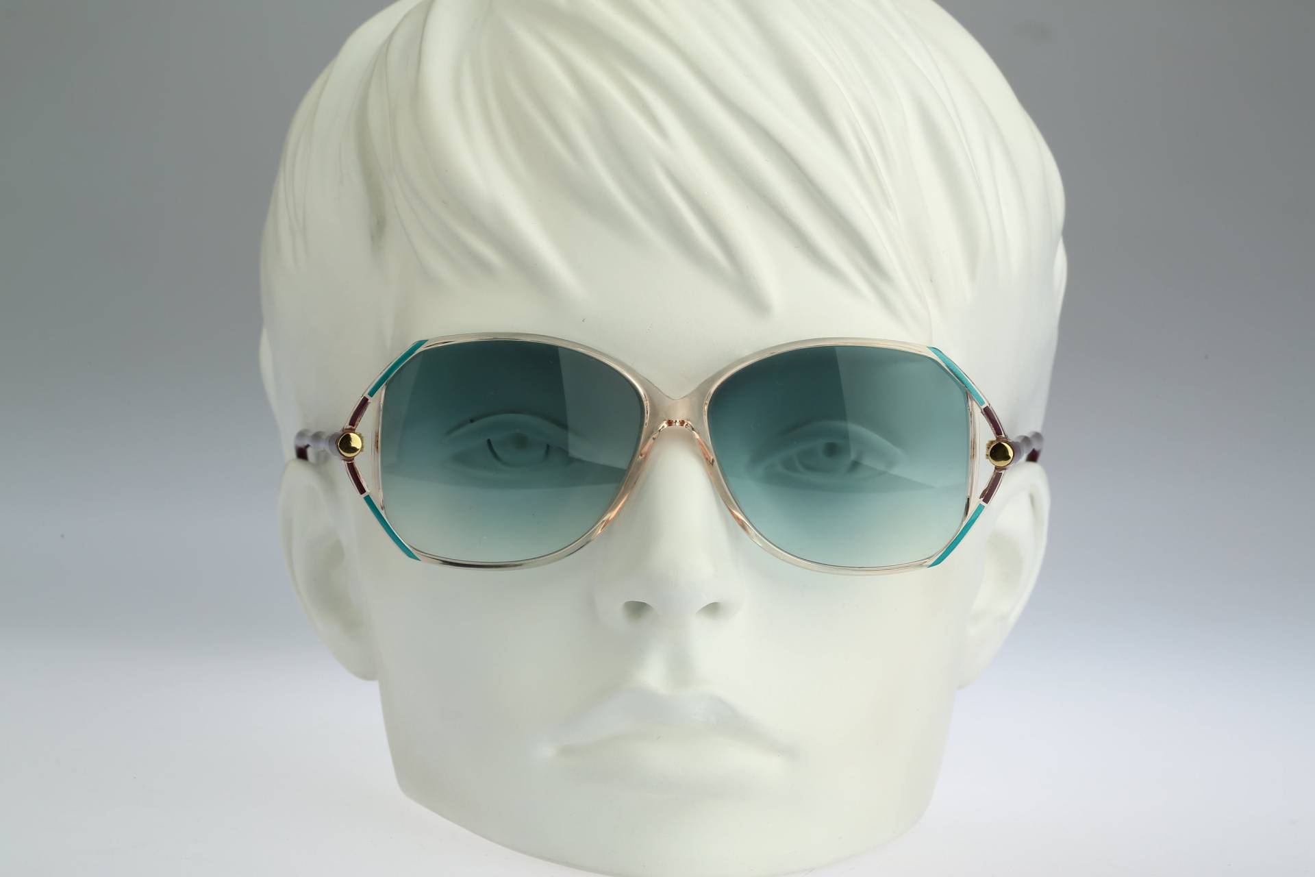 Silhouette M 1770 C 1888, Vintage 80Er Jahre Klare Hexagon Sonnenbrille Damen, Nos von CarettaVintageCo