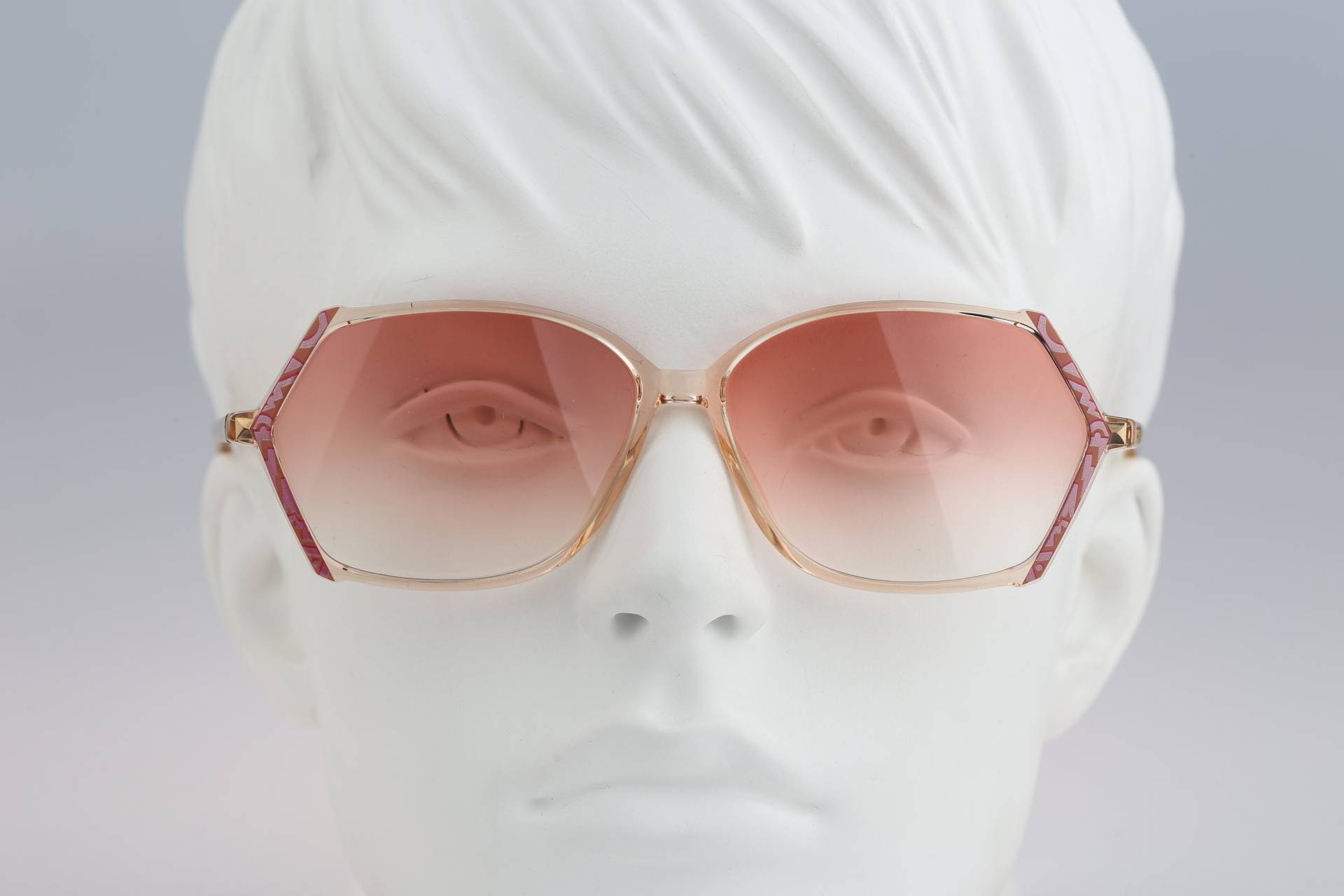 Silhouette M 1775 /20 C 2186, Vintage 80Er Getönte Rosa Linsen Leichte Klare Hexagon Sonnenbrille Damen, Nos von CarettaVintageCo