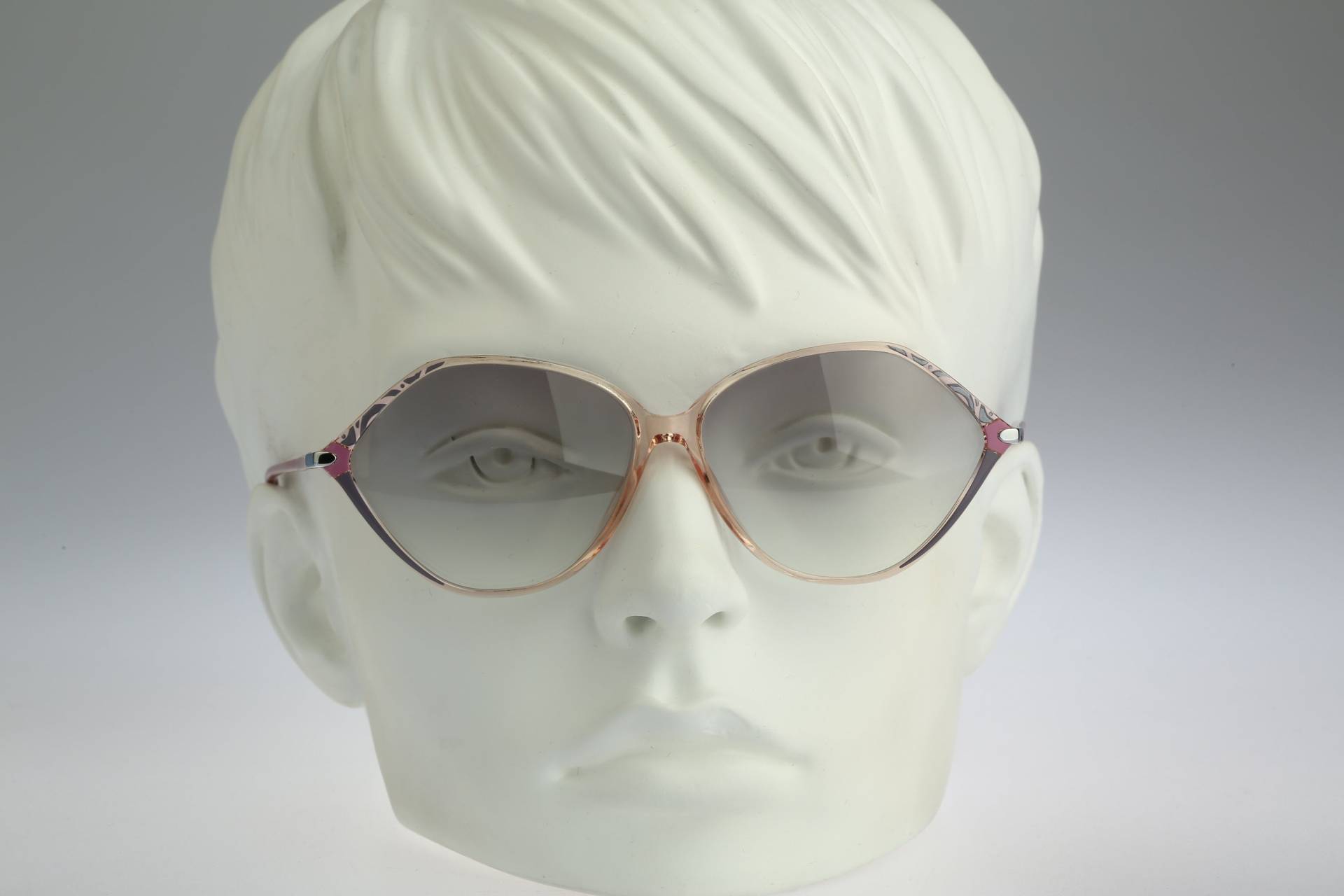 Silhouette M 1776 C 2196, Vintage 80Er Gläser Grau Getönt Unikat Klar Hexagon Schmetterling Sonnenbrille Damen, Nos von CarettaVintageCo