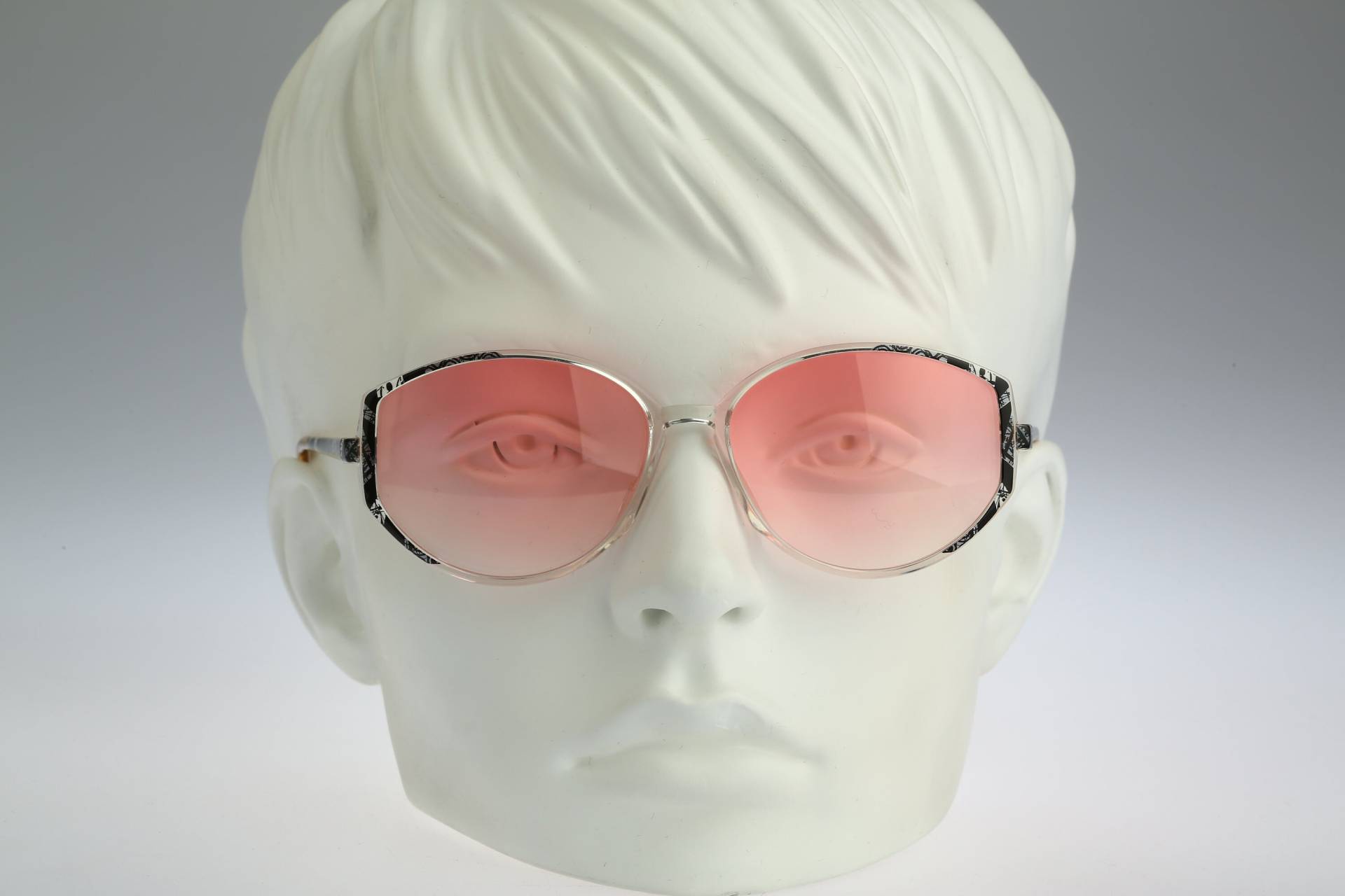 Silhouette M 1803 C 2789, Vintage 80Er Designer Getönte Rosa Linsen Klar & Bunt Schmetterling Sonnenbrille Damen Nos von CarettaVintageCo