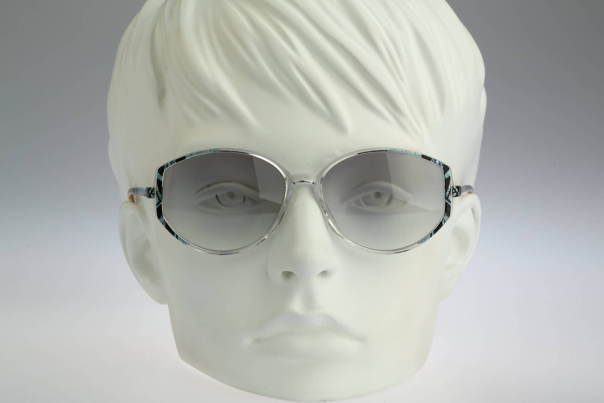 Silhouette M 1803 C 2790, Vintage 80Er Jahre Getönte Graue Gläser Klare Schmetterling Sonnenbrille Damen, Nos von CarettaVintageCo