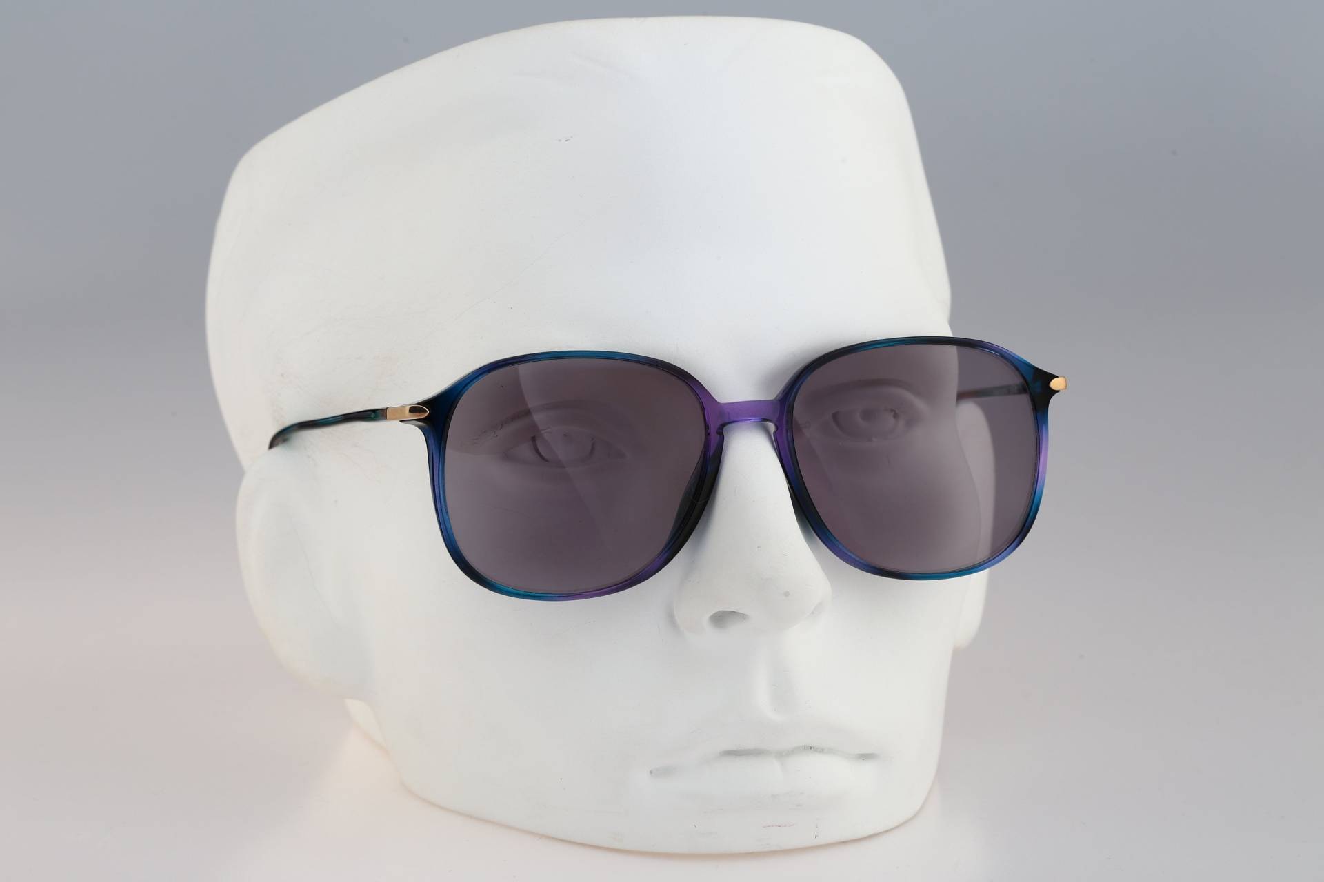 Silhouette M 2732 20 C 1936, Vintage 80Er Jahre Getönte Gläser Oversized Klar Blau Schildkröte Quadrat Sonnenbrille Herren & Frauen, Nos von CarettaVintageCo