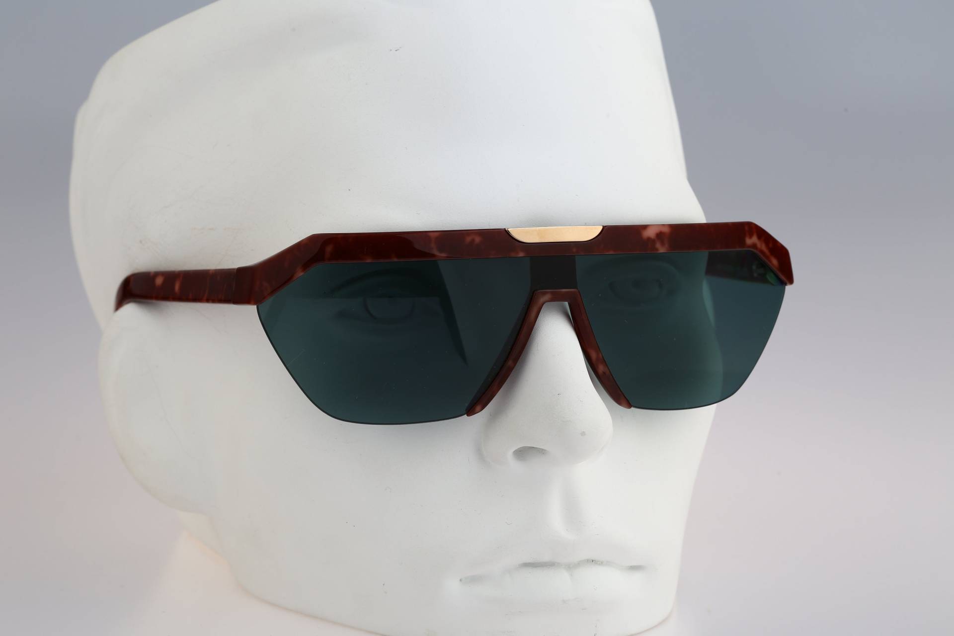 Silhouette M 3093 C 1602, Vintage 80Er Jahre Unikat Schild Halbrand Sonnenbrille Herren & Frauen, Nos von CarettaVintageCo