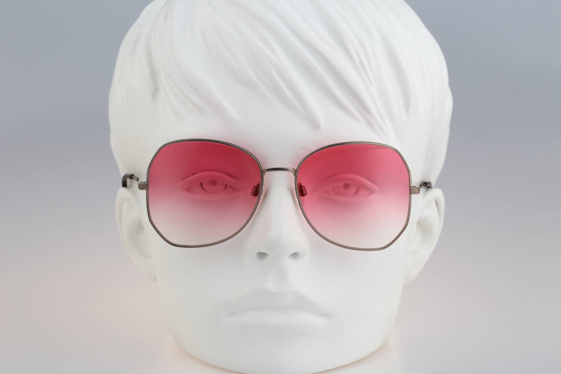 Silhouette M 6034 30 C 755, Vintage 80Er Getönte Rosa Linsen Oversized Oktagon Sonnenbrille Damen, Nos von CarettaVintageCo