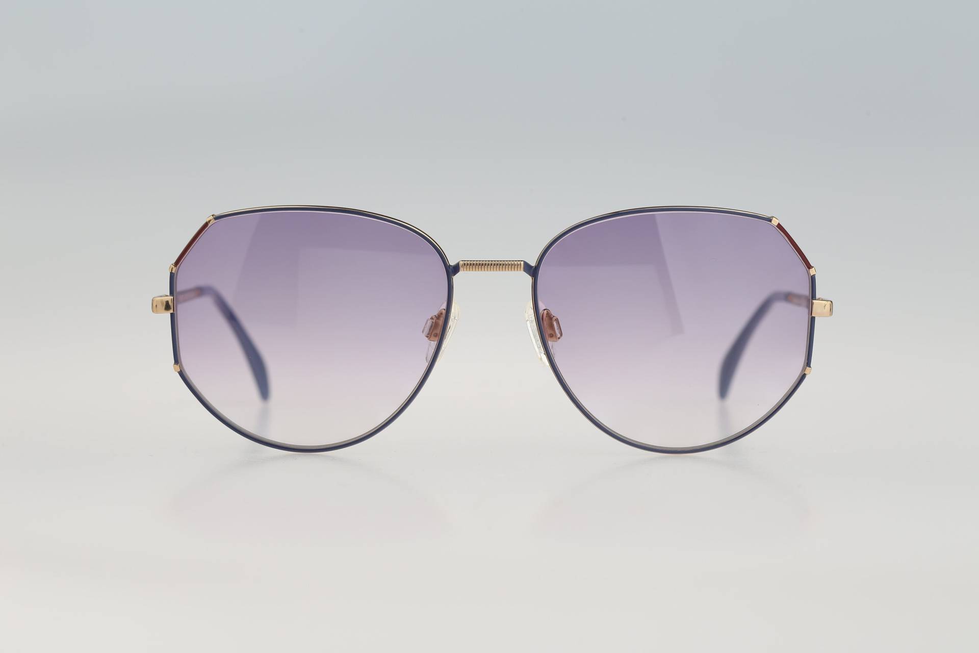 Silhouette M 6055 30 C 4206, Vintage 80Er Jahre Getönte Lila Linsen Unikat Blau &gold Oversized Runde Sonnenbrille Damen, Nos von CarettaVintageCo