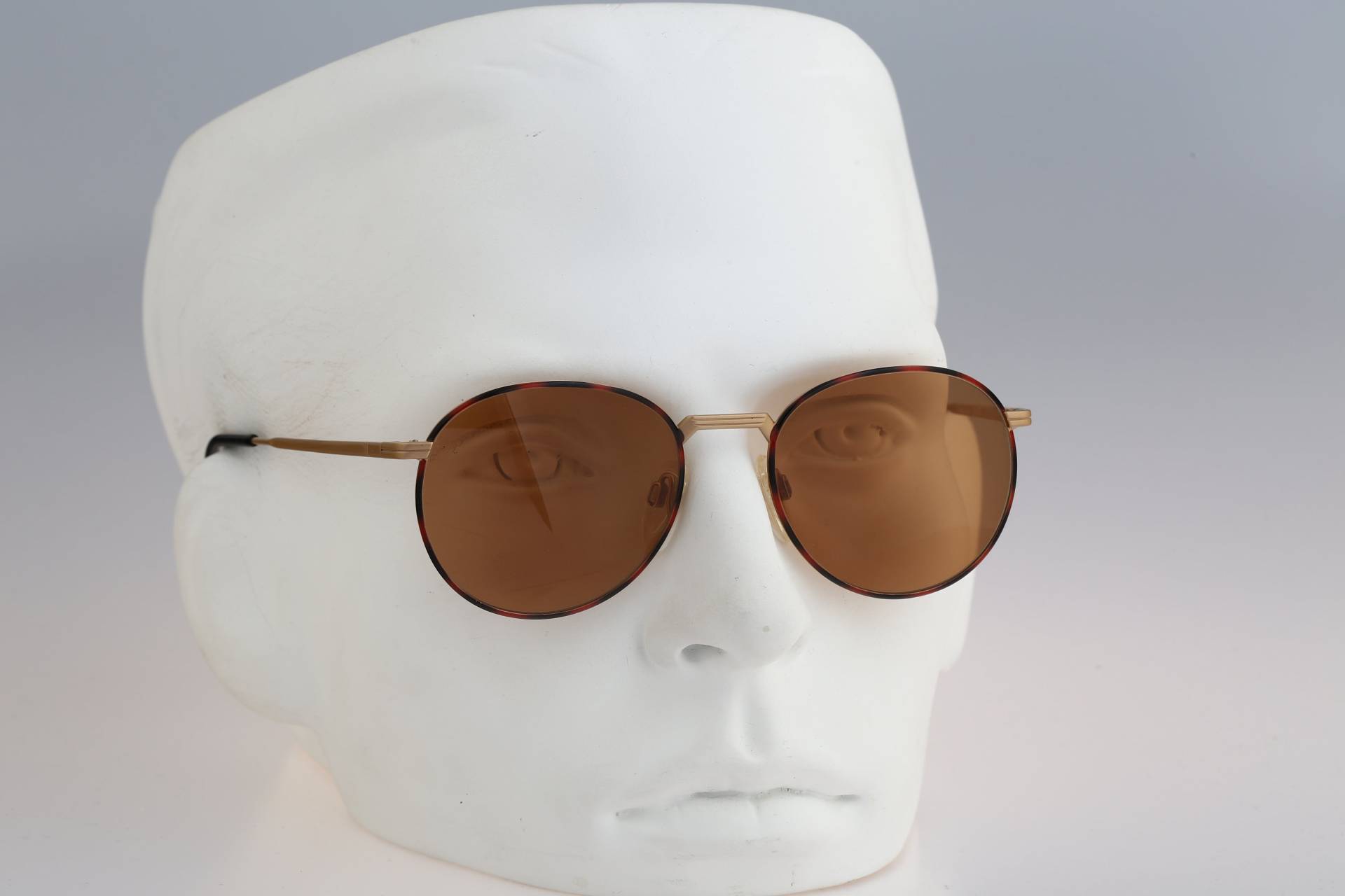 Silhouette M 7140 33 V 6057, Vintage 90Er Braune Linsen Gold Und Schildkröte Panto Sonnenbrille Herren & Frauen Nos von CarettaVintageCo