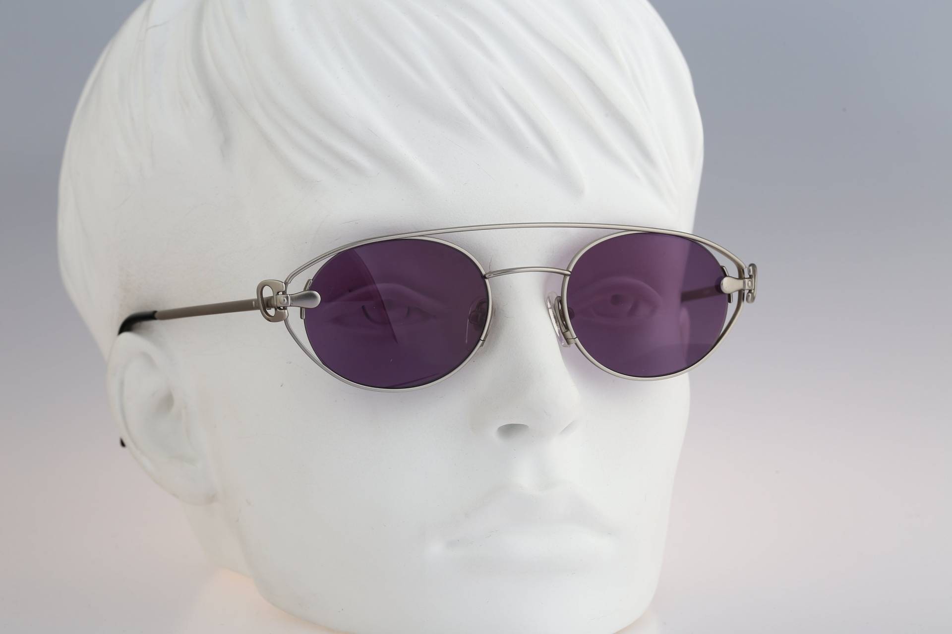 steampunk Sonnenbrille, Yohji Yamamoto 52-4109, Vintage 90Er Jahre Unikat Ovale Fliegerbrille Damen Nos von CarettaVintageCo