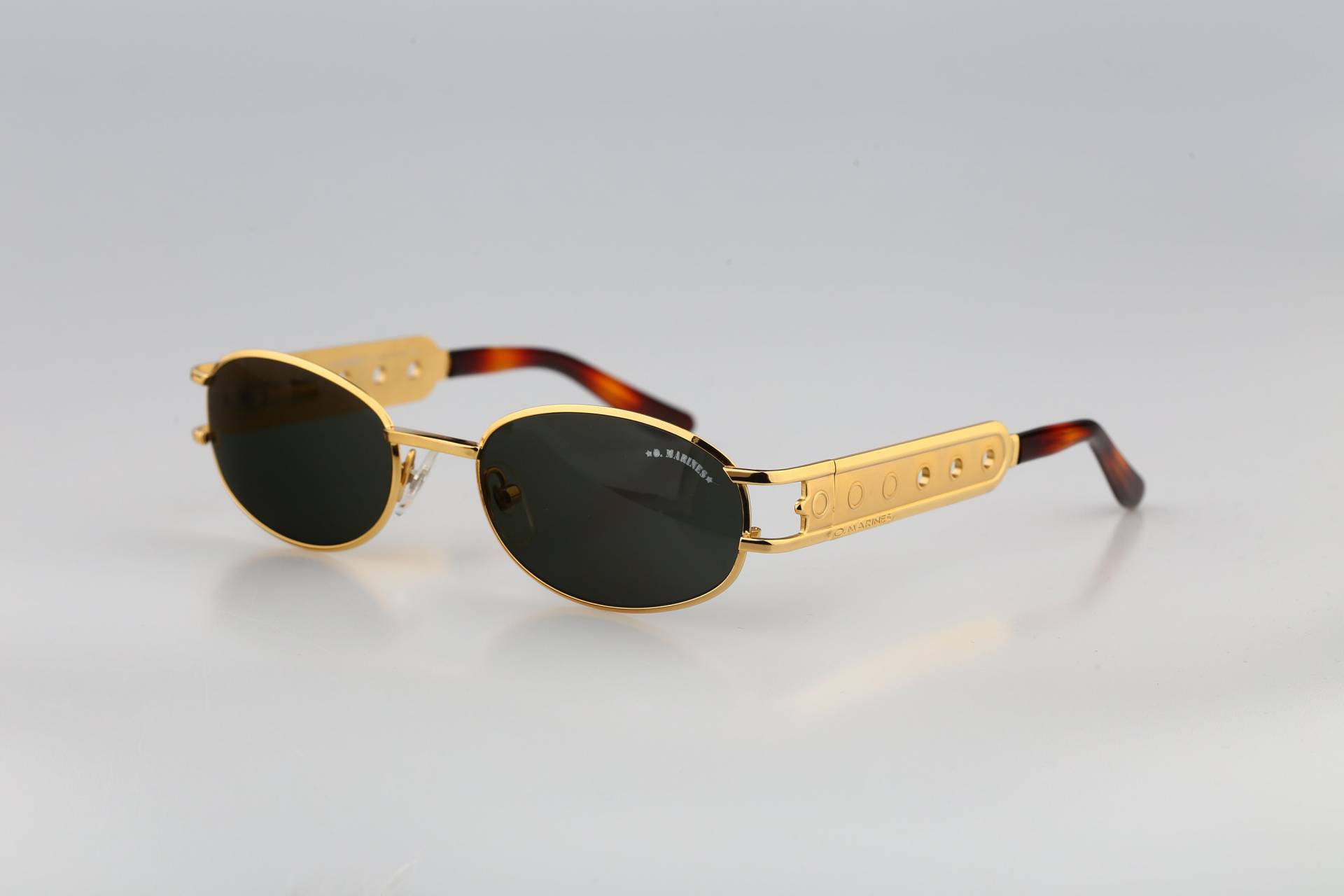 steampunk Sonnenbrille Herren, O Marines 5573 55 Orsb, Vintage 90Er Unikat Gold Ovale Damen, Nos von CarettaVintageCo