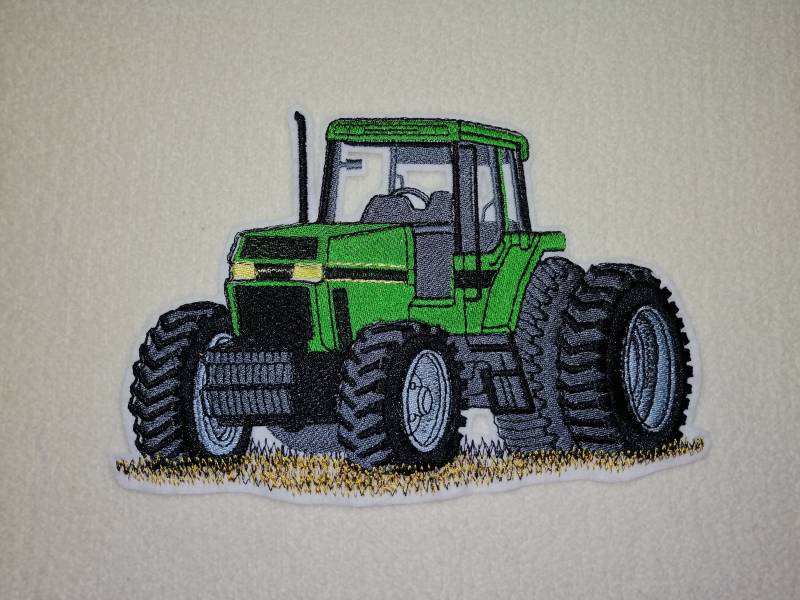 Traktor Applikation Xxl in Wunschfarbe von CareweZauberstern