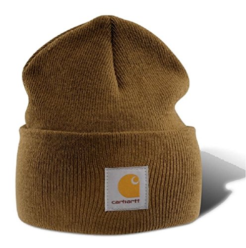 Carhartt Wintermütze für Sie und Ihn, OFA, 100% Polyacryl,elastisch, Hellbraun, Einheitsgröße von Carhartt