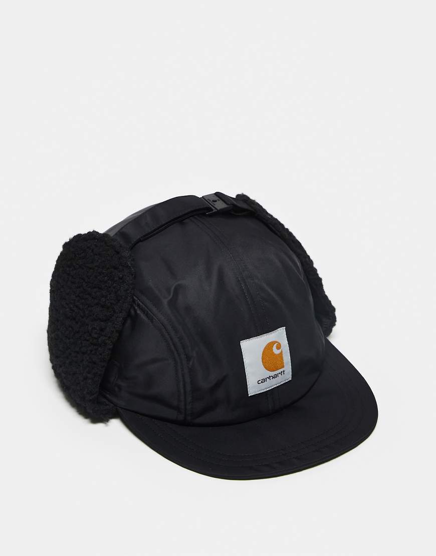 Carhartt - Oltera - Kappe in Schwarz mit Ohrenklappen von Carhartt WIP
