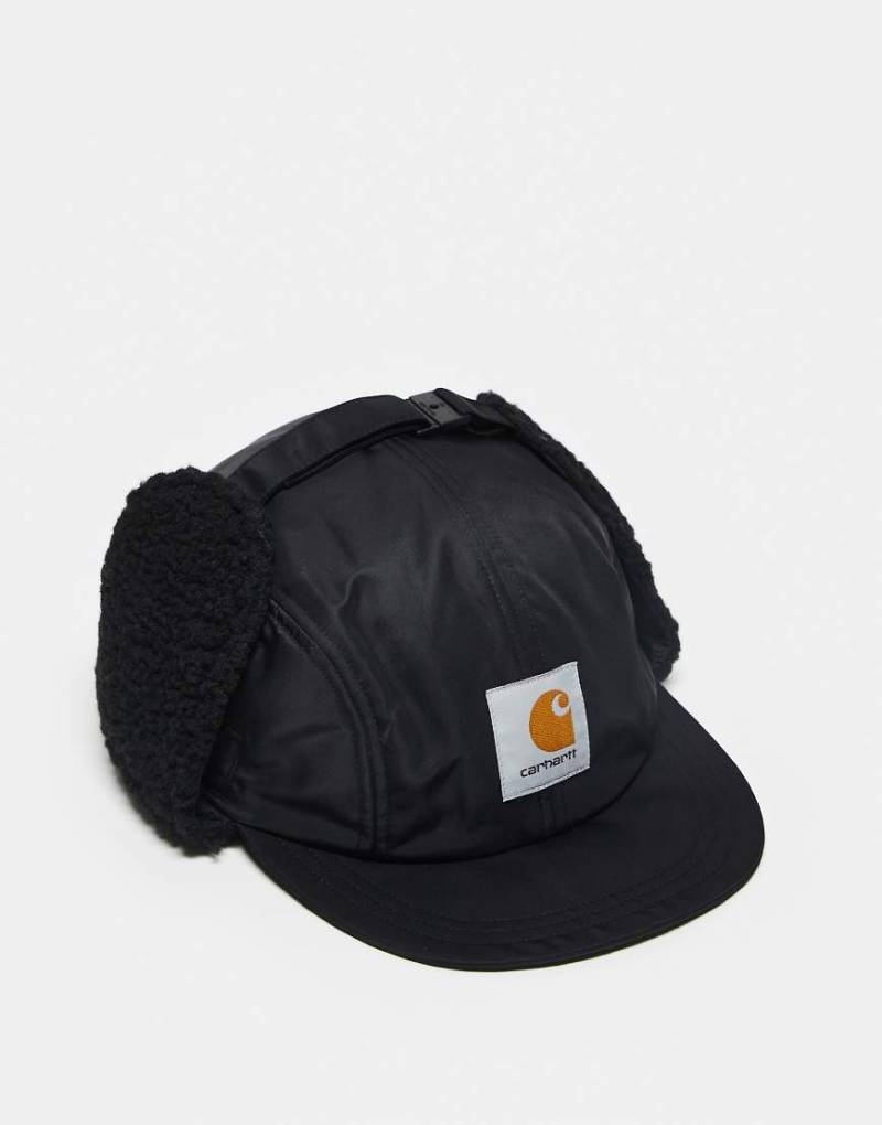 Carhartt - Oltera - Kappe in Schwarz mit Ohrenklappen von Carhartt WIP