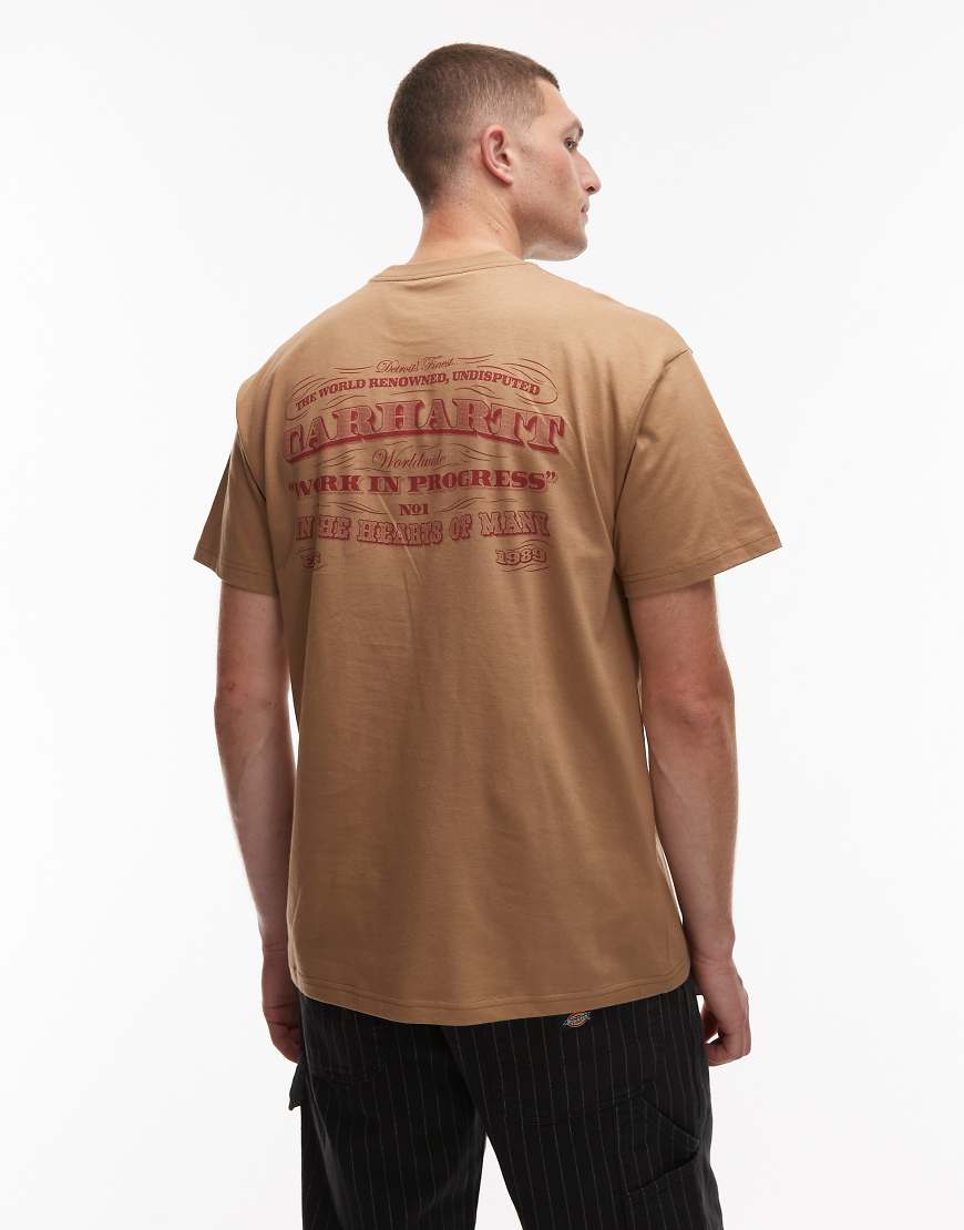 Carhartt WIP - 3 One 3 - Loose Fit T-Shirt in Hellbraun-Brown von Carhartt WIP