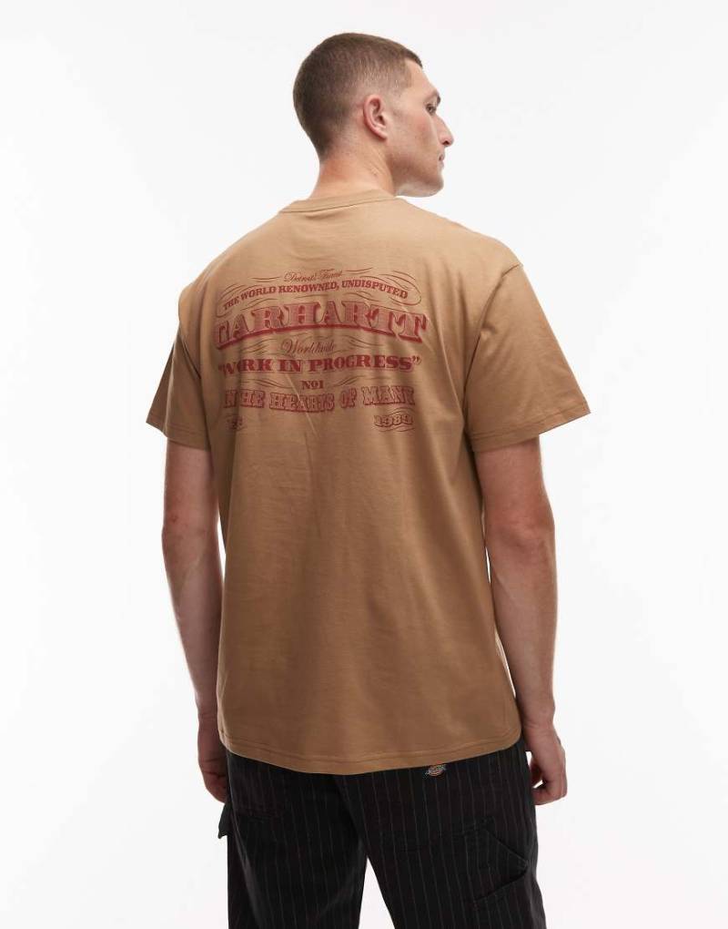 Carhartt WIP - 3 One 3 - Loose Fit T-Shirt in Hellbraun-Brown von Carhartt WIP