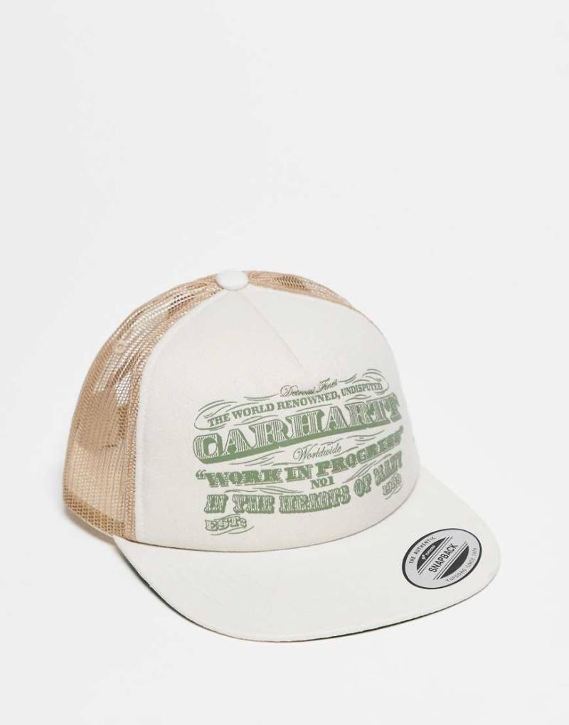 Carhartt WIP - 3One 3 - Trucker-Kappe in Wollweiß von Carhartt WIP