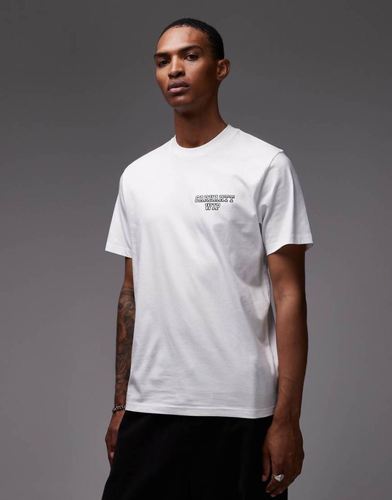 Carhartt WIP - Alumni - Regular-Fit-T-Shirt in Weiß mit Logo-Detail von Carhartt WIP
