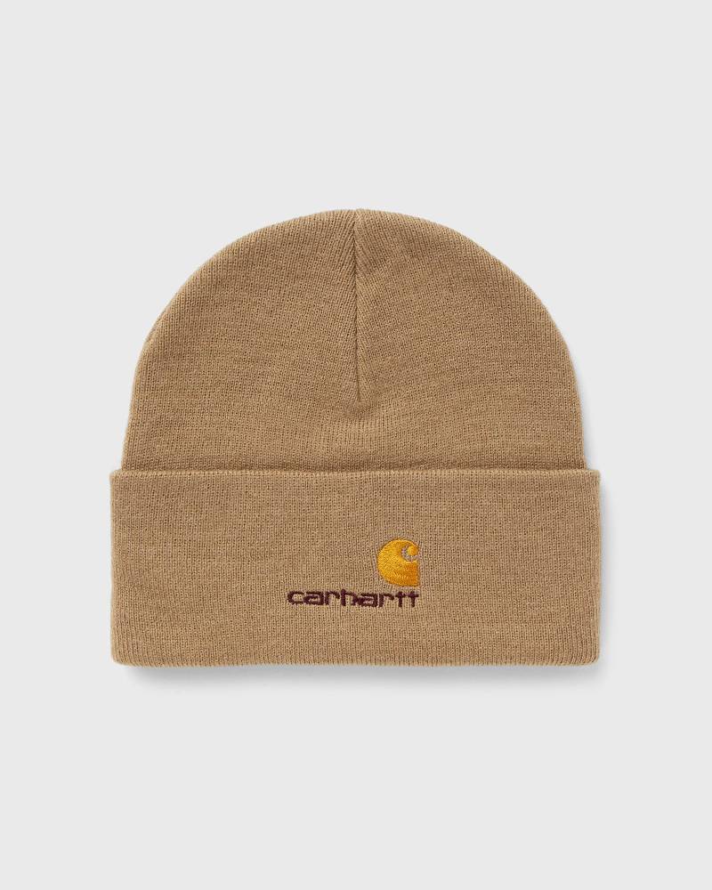 Carhartt WIP American Script Beanie men Beanies brown in Größe:ONE SIZE von Carhartt WIP