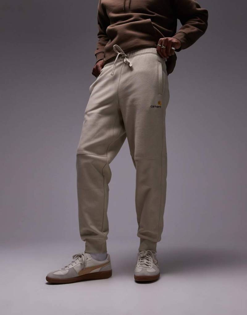 Carhartt WIP - American Script - Jogginghose in Beige-Neutral von Carhartt WIP
