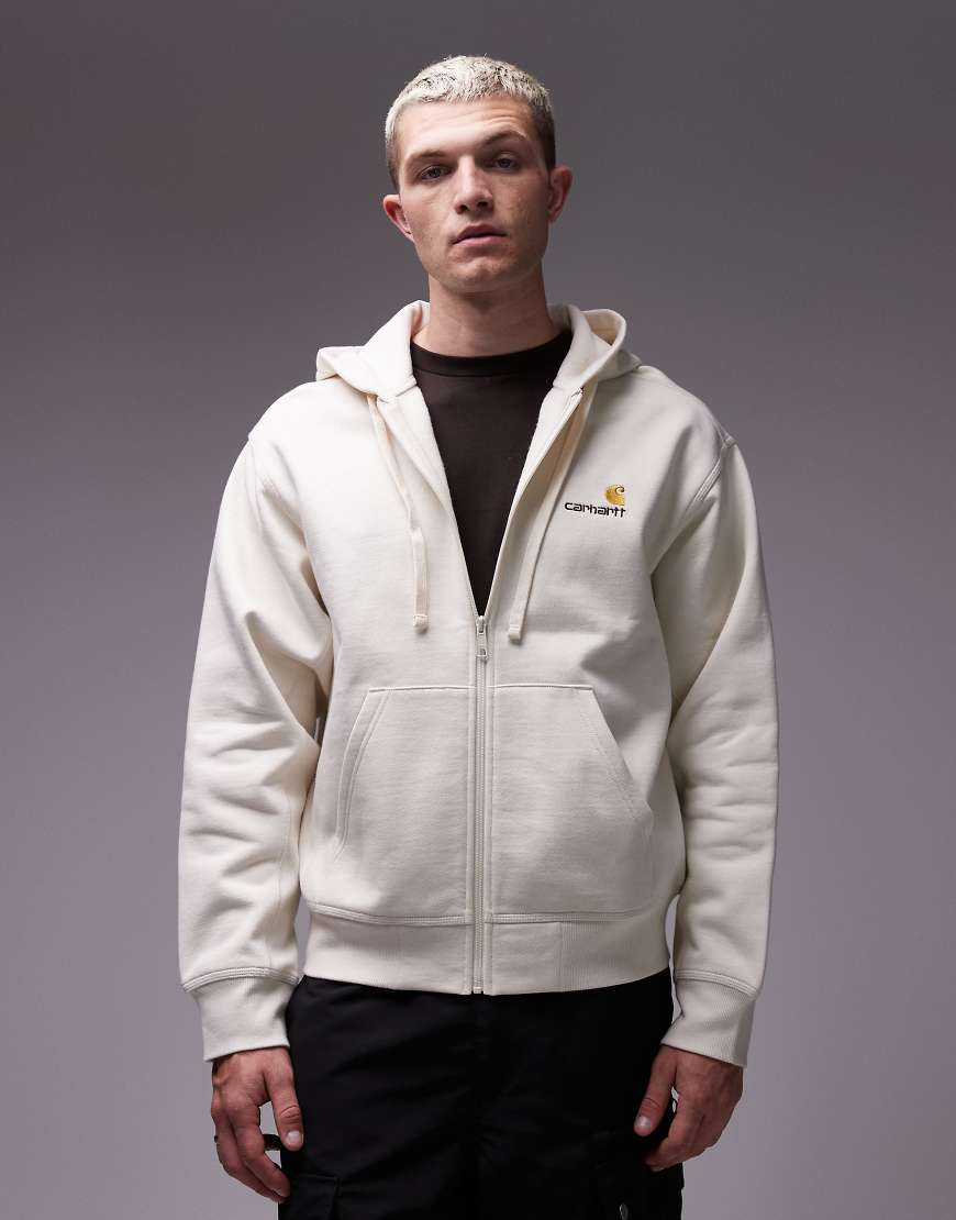 Carhartt WIP - American Script - Kapuzenjacke in Beige-Neutral von Carhartt WIP