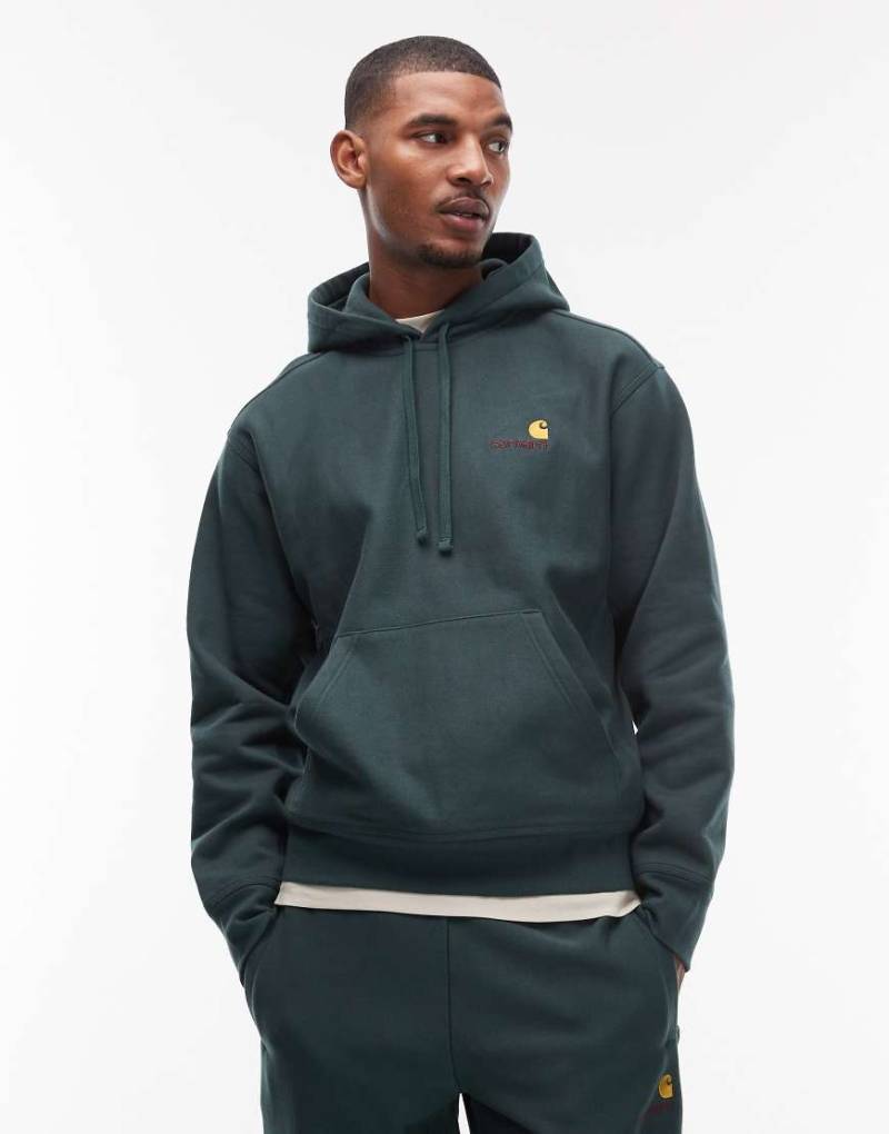 Carhartt WIP - American Script - Kapuzenpullover in Grün von Carhartt WIP