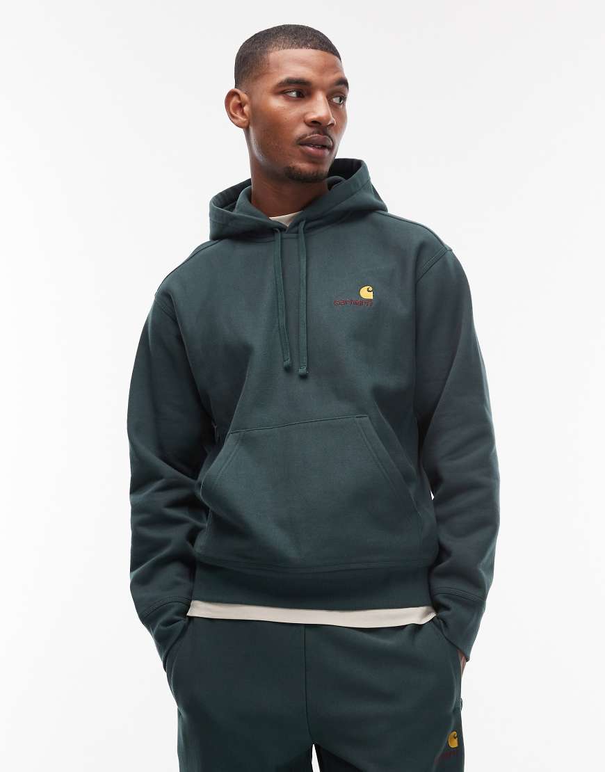 Carhartt WIP - American Script - Kapuzenpullover in Grün von Carhartt WIP