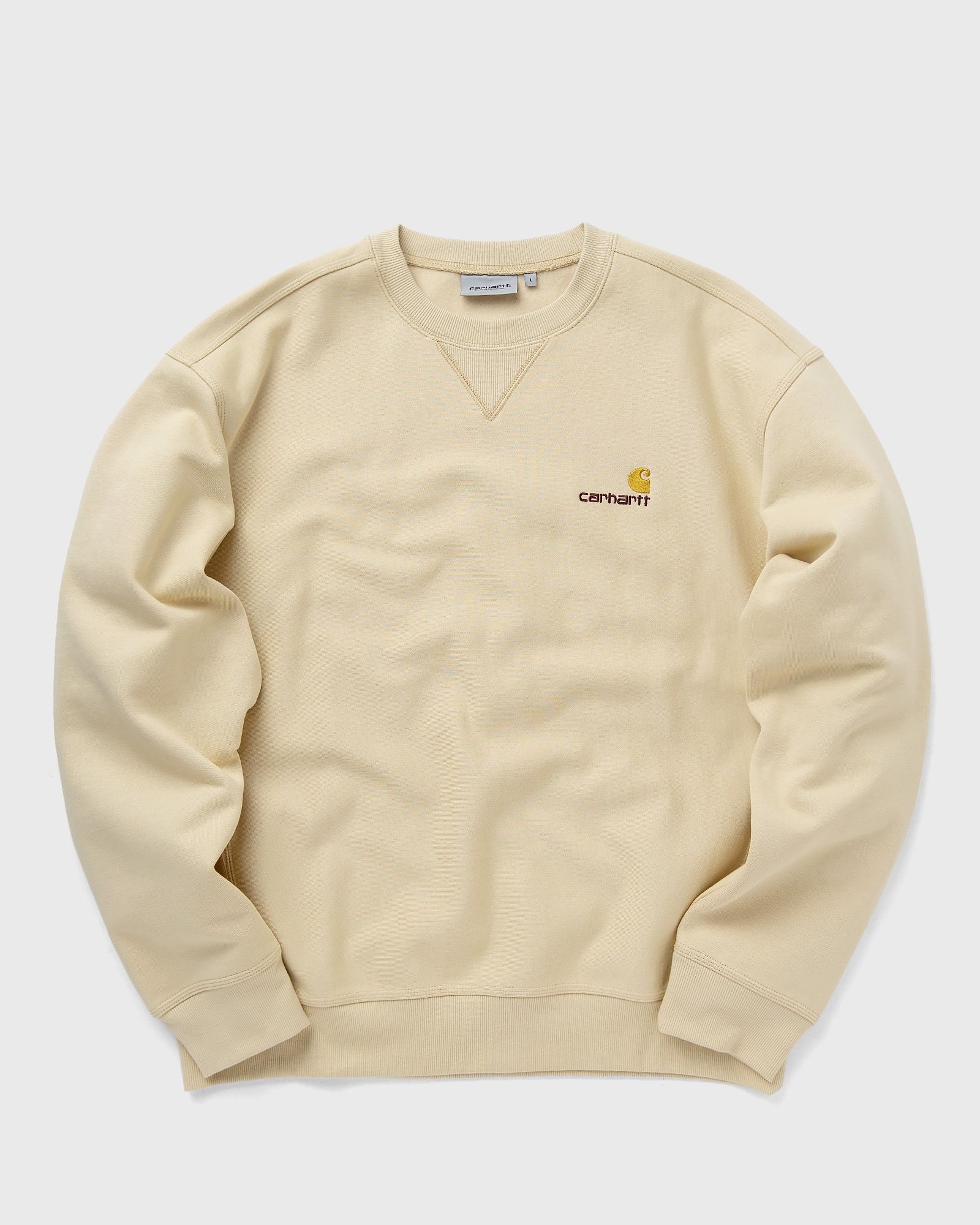 Carhartt WIP American Script Sweat men Sweatshirts beige in Größe:L von Carhartt WIP