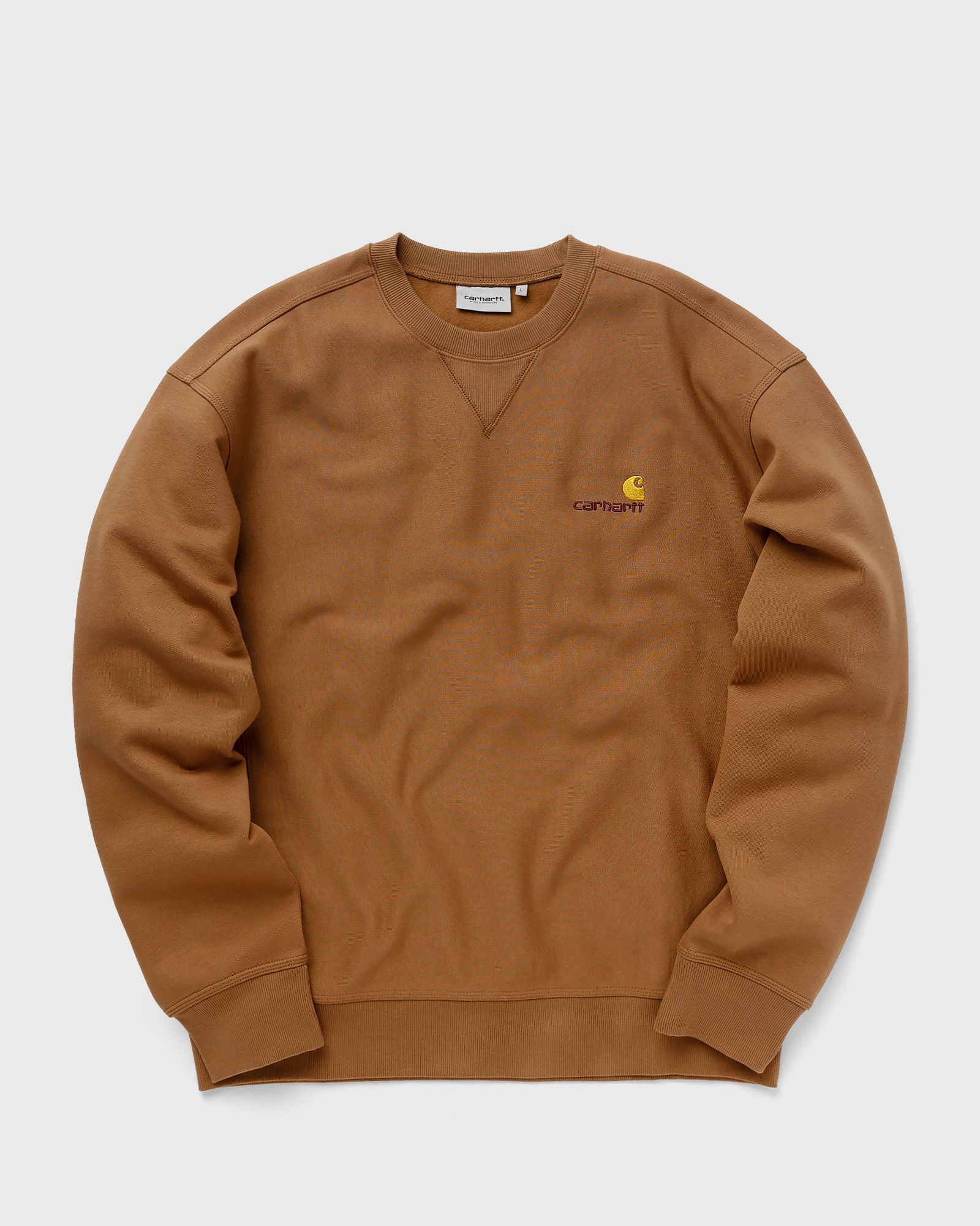 Carhartt WIP American Script Sweat men Sweatshirts brown in Größe:L von Carhartt WIP