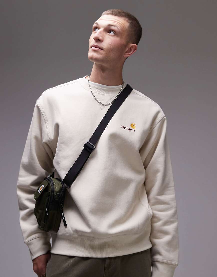 Carhartt WIP - American Script - Sweatshirt in gebrochenem Weiß Carhartt WIP - American Script - Sweatshirt in gebrochenem Weiß von Carhartt WIP