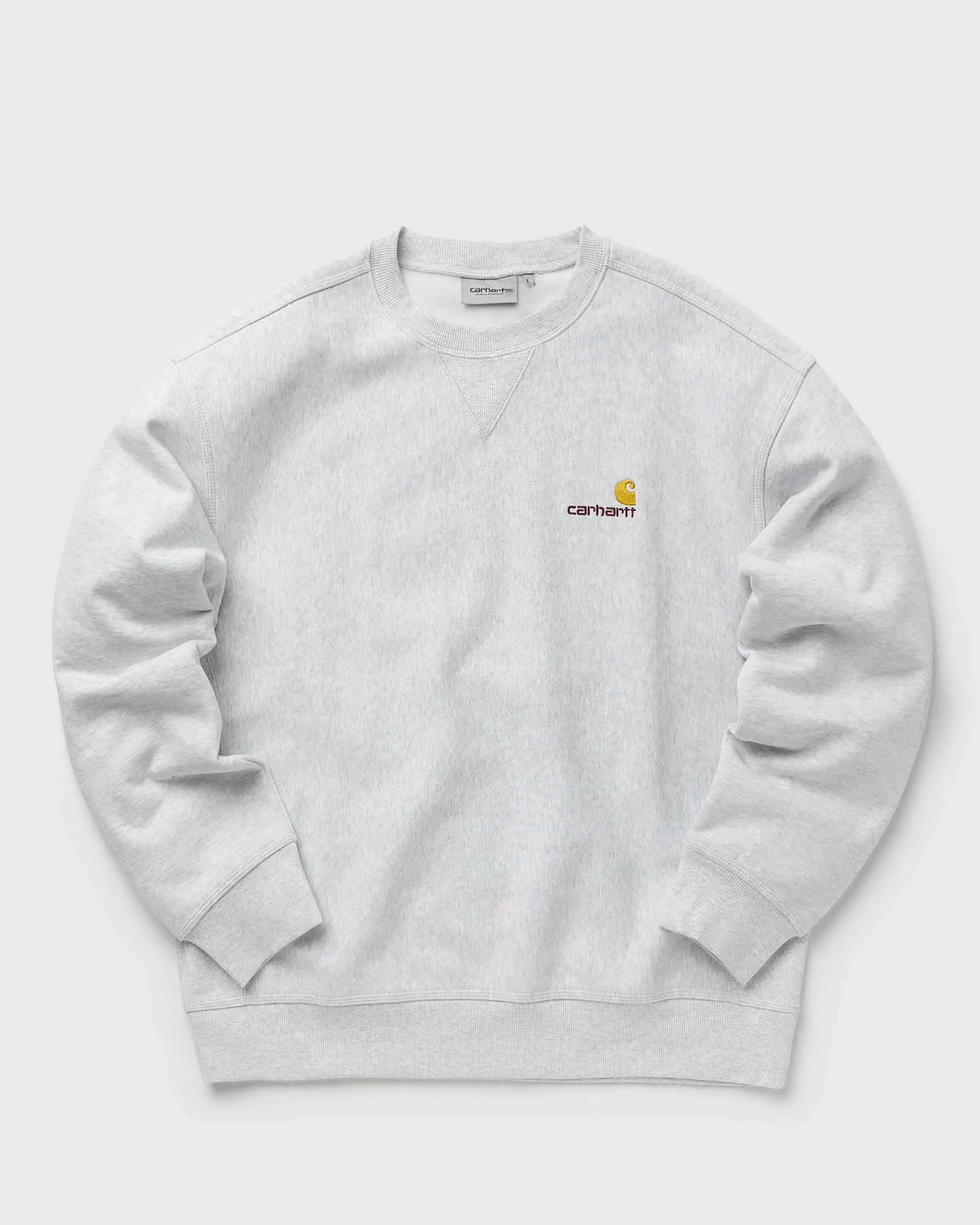 Carhartt WIP American Script Sweatshirt men Sweatshirts grey in Größe:L von Carhartt WIP