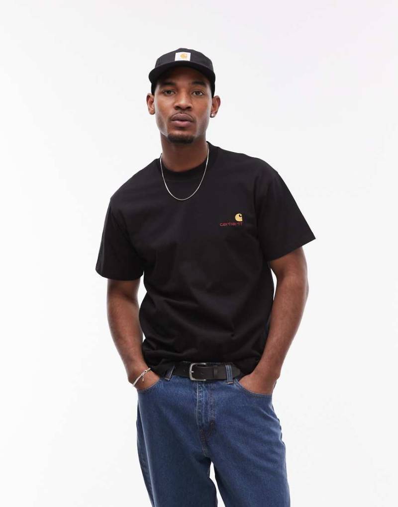 Carhartt WIP - American Script - T-Shirt in Schwarz von Carhartt WIP