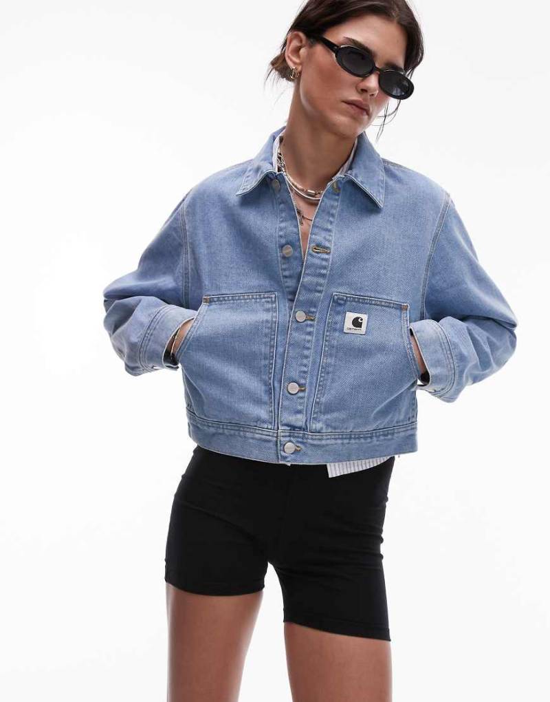 Carhartt WIP - Arca - Jeansjacke in Mittelblau von Carhartt WIP