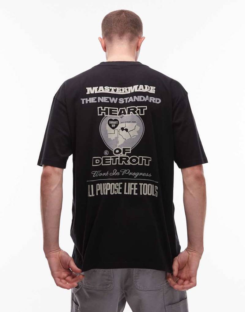 Carhartt WIP - Arcan - Locker sitzendes T-Shirt in Schwarz mit Grafikmotiv von Carhartt WIP