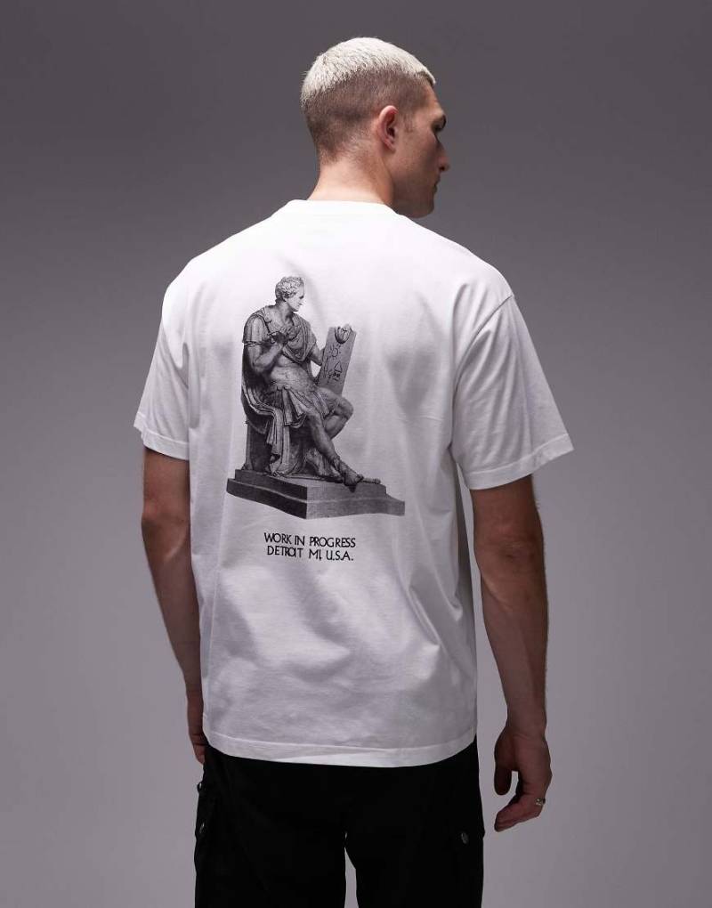 Carhartt WIP - Arcan - Loose Fit T-Shirt in Weiß mit Motivprint von Carhartt WIP