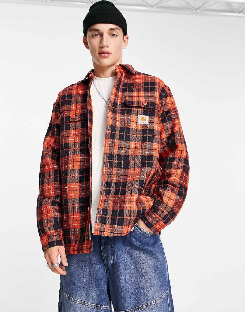 Carhartt WIP - Arden - Karierte Hemdjacke in Orange von Carhartt WIP