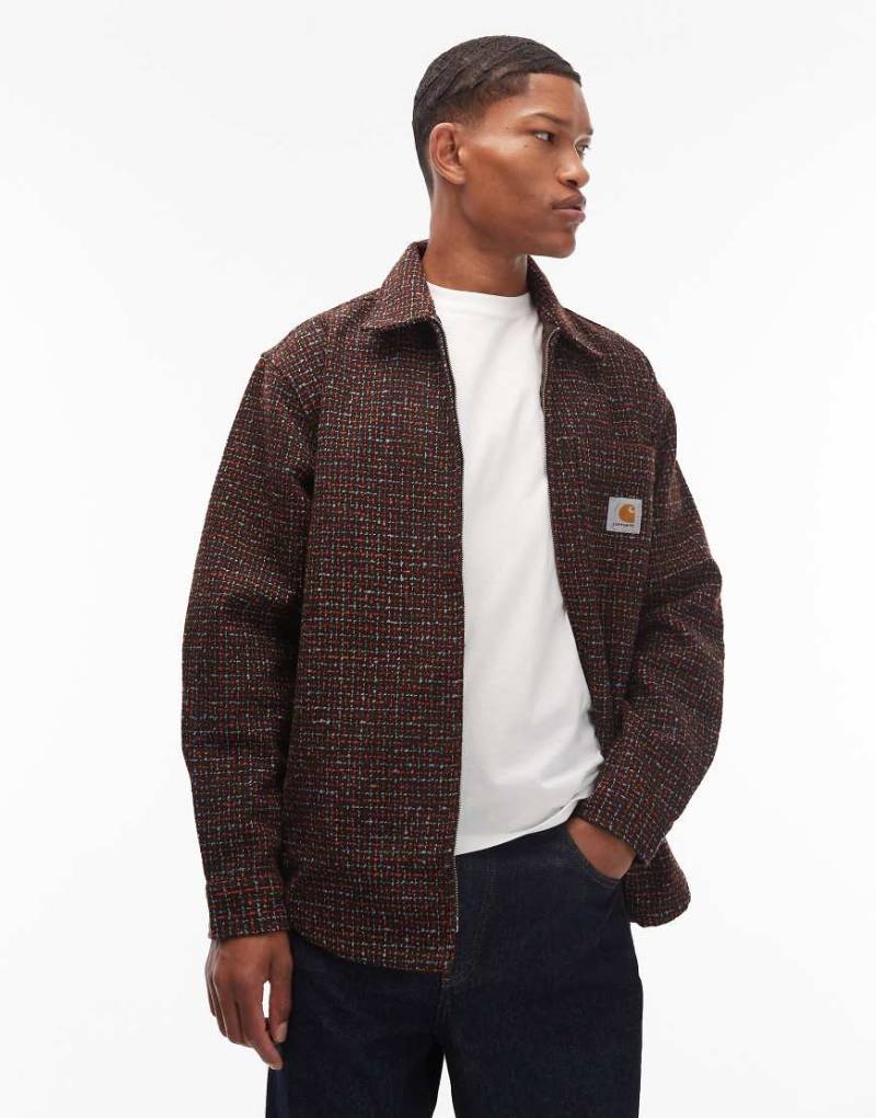 Carhartt WIP - Bellamy - Hemdjacke mit braunem Karomuster-Brown von Carhartt WIP