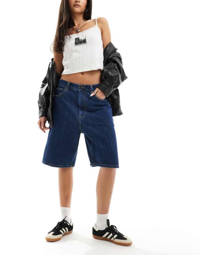 Carhartt WIP - Brandon - Jeans-Shorts in blauer Stone-Waschung von Carhartt WIP