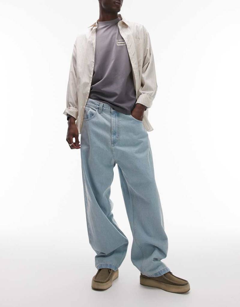 Carhartt WIP - Brandon - Locker geschnittene Jeans in Stonewash-Blau von Carhartt WIP