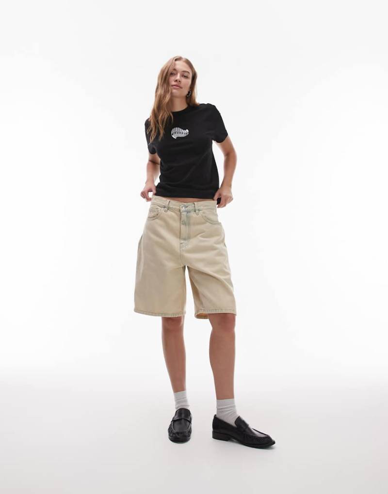 Carhartt WIP - Brandon - Locker sitzende Shorts in Sand Blast-Neutral von Carhartt WIP