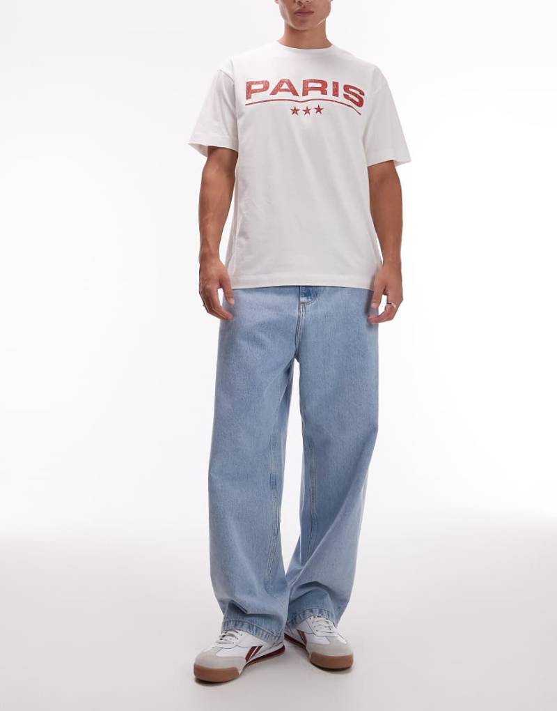 Carhartt WIP - Brandon - Lockere Jeans in Bleach-Stone-Waschung-Blau von Carhartt WIP