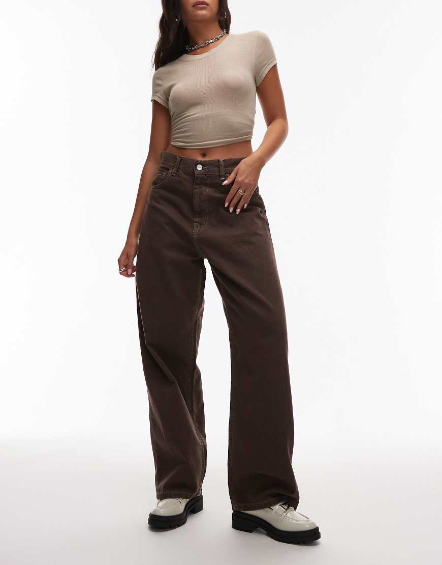 Carhartt WIP - Brandon - Loose-Fit-Denimjeans aus gewaschenem braunem Twill-Brown von Carhartt WIP