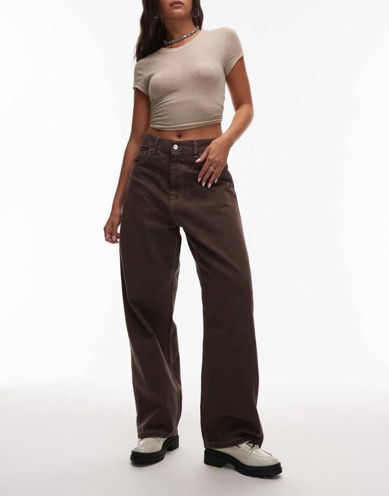 Carhartt WIP - Brandon - Loose-Fit-Denimjeans aus gewaschenem braunem Twill-Brown von Carhartt WIP