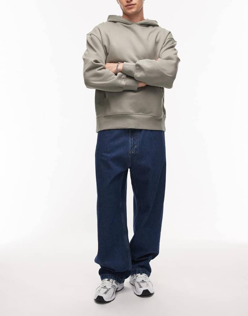 Carhartt WIP - Brandon - Locker und gerade geschnittene Jeans in blauer Stone-Waschung von Carhartt WIP