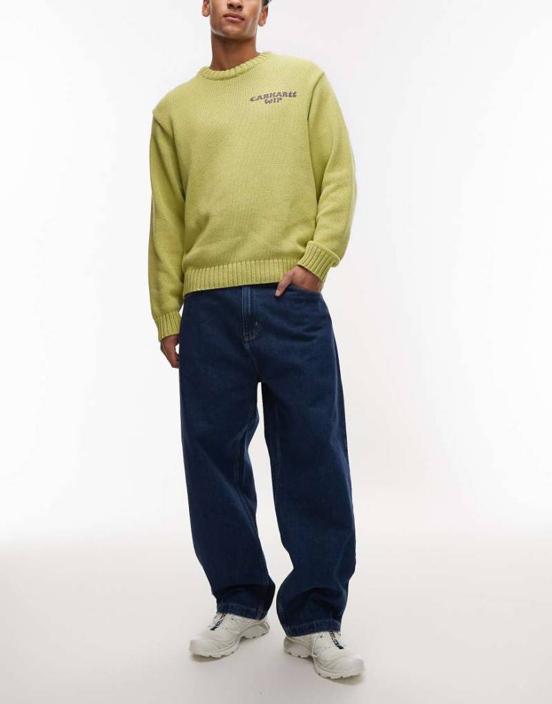 Carhartt WIP - Brandon - Schmal zulaufende Loose-Fit-Jeans in blauer Waschung von Carhartt WIP