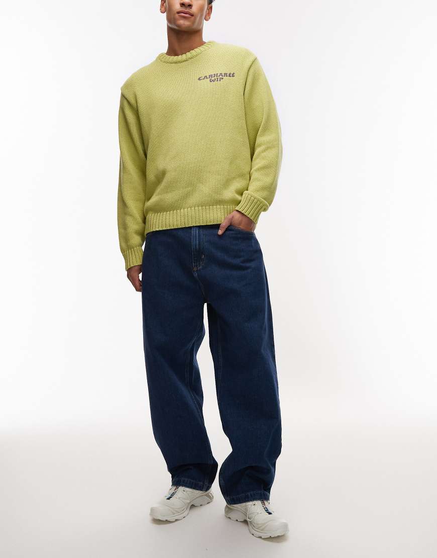 Carhartt WIP - Brandon - Schmal zulaufende Loose-Fit-Jeans in blauer Waschung von Carhartt WIP