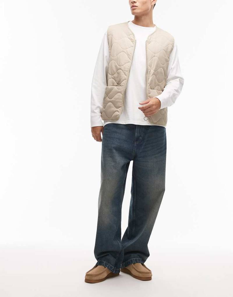 Carhartt WIP - Brandon - Weite Jeanshose in Blau mit Vintage-Waschung von Carhartt WIP