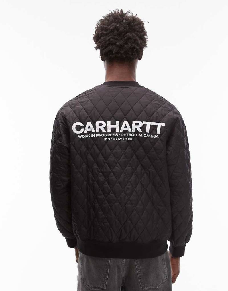 Carhartt WIP - Calma - Oversize-Sweatshirt in Schwarz mit gestepptem Rücken von Carhartt WIP