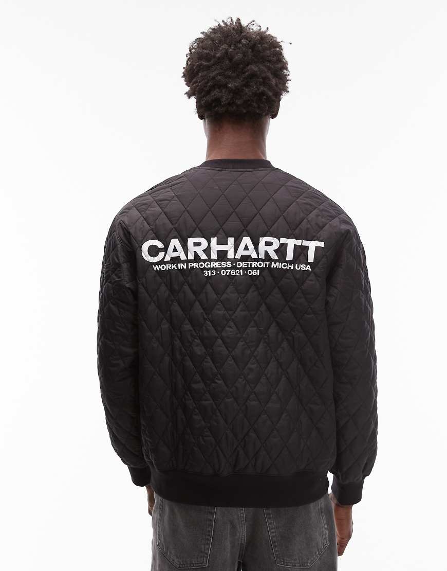 Carhartt WIP - Calma - Oversize-Sweatshirt in Schwarz mit gestepptem Rücken von Carhartt WIP